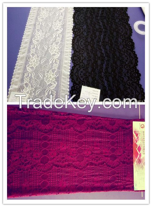 lace and knitted fabric