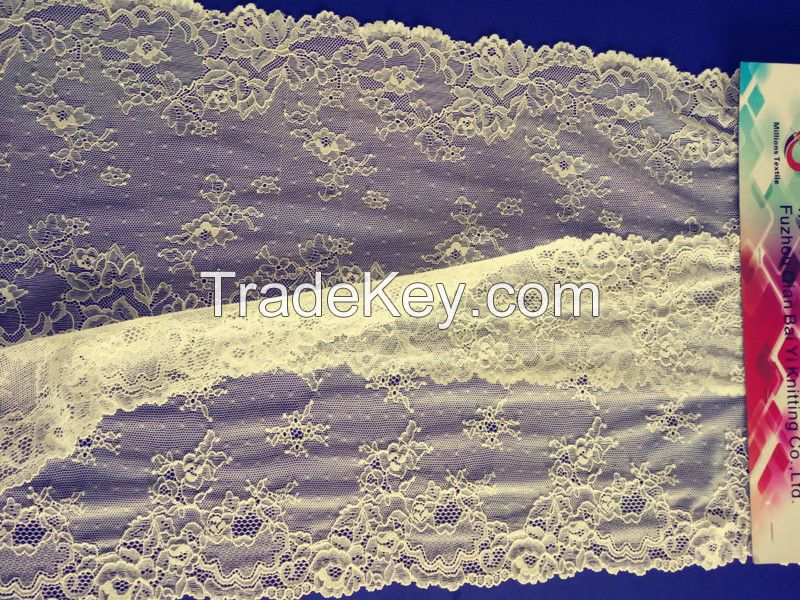 lace and knitted fabric