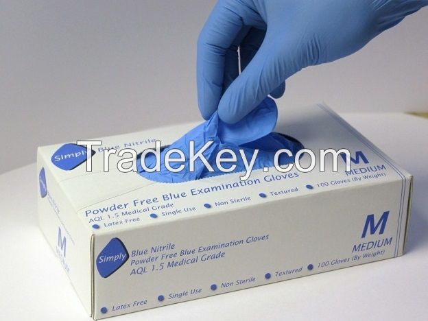 100% LATEX FREE DISPOSABLE NITRILE GLOVES