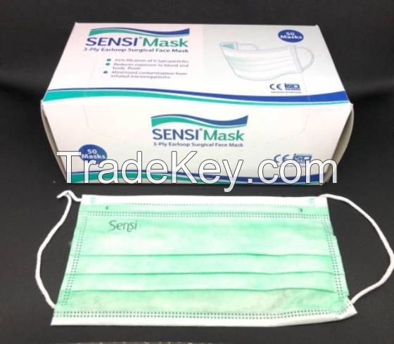 Disposable Medical Dust Mouth Surgical 3-Ply Face Mask Bacterial Filter Respirator Masks