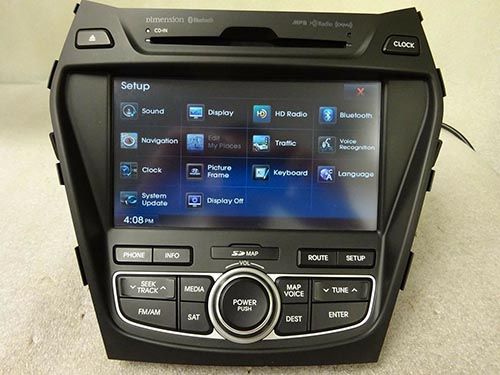 2013-2016 Hyundai Santa Fe OEM GPS NAVIGATION AM FM CD MP3 Bluetooth XM Radio