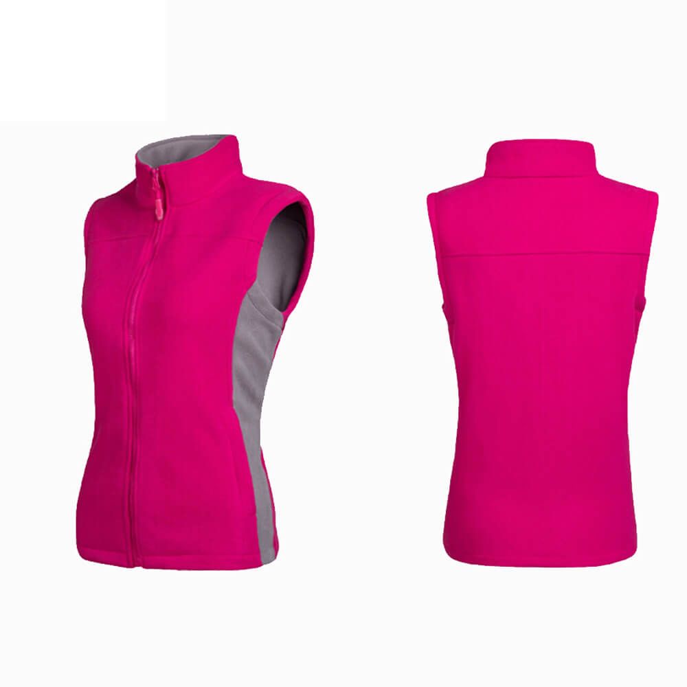 Camping Full Zip Polar Fleece Vest Ladies Work Out Vest