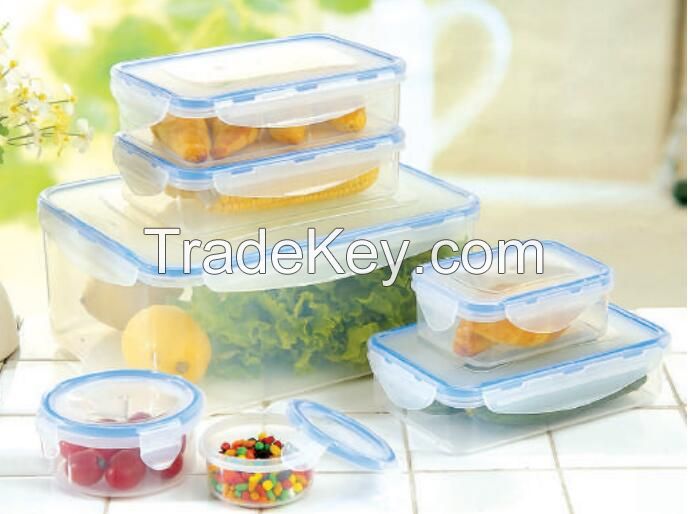 BPA Free Reusable Airtight Plastic Food Storage Container