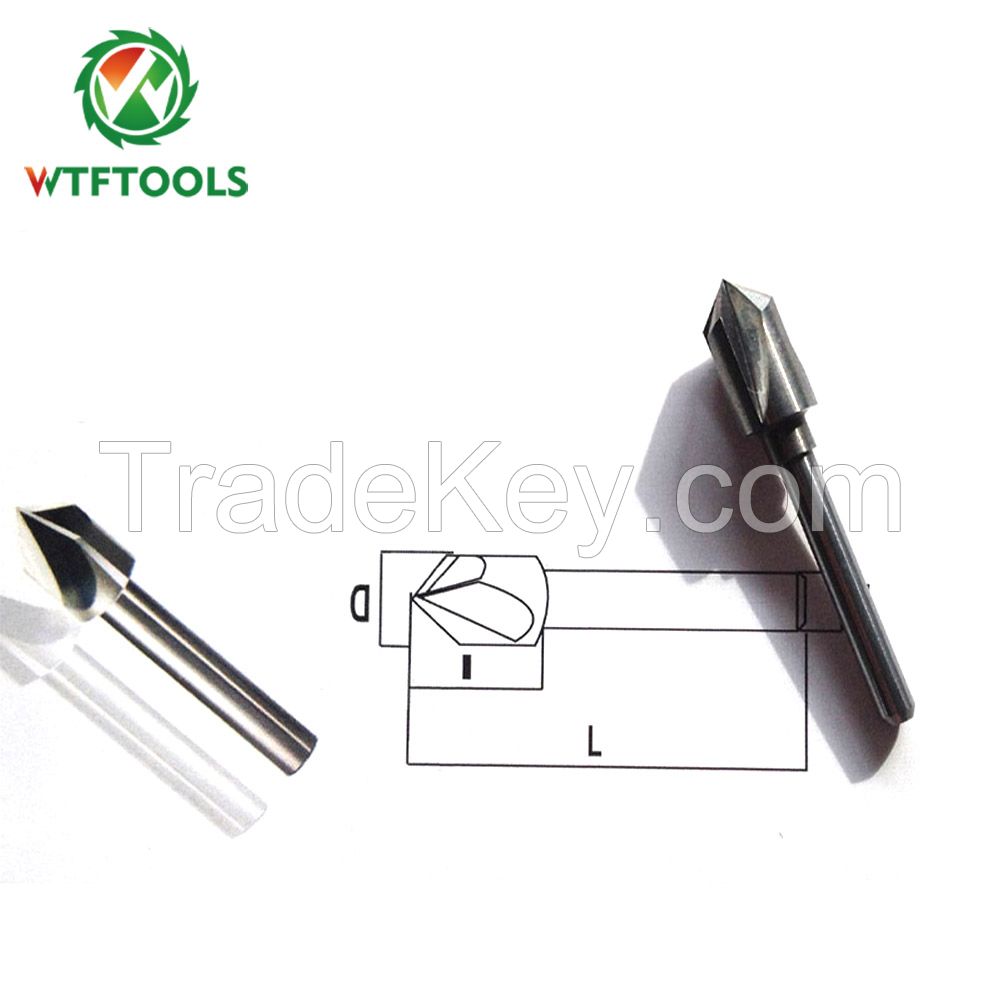 WTFTOOLS Titanium Coating Tungsten Carbide Chamfering Tipped Drill Bits For Metal