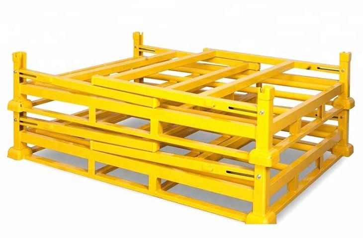 Foldable Collapsible Stacking Stackable Assembly Racks Pallet Stillage Storage Logistic Transportation Tyres Textile Roll