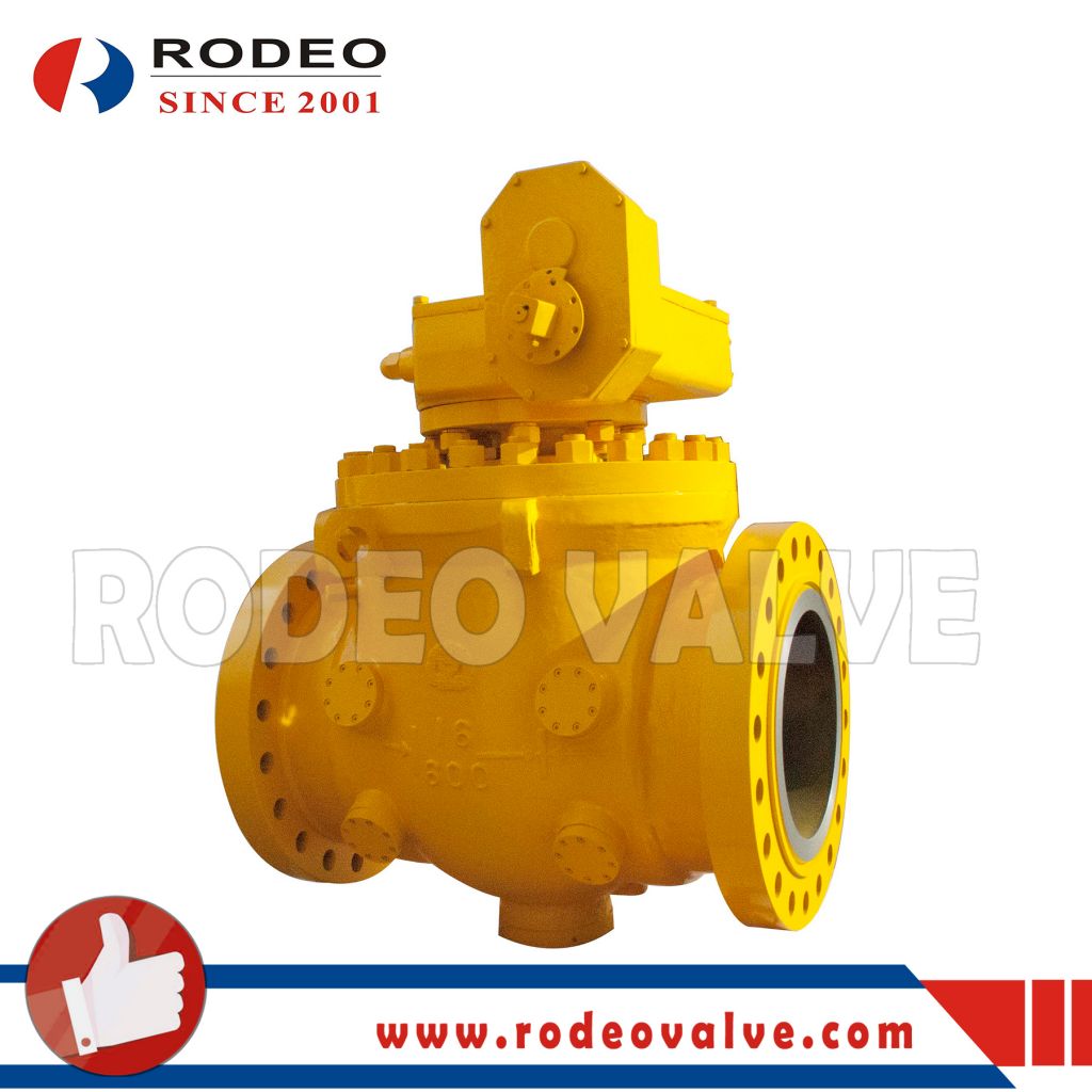 Dn15-Dn900 3PC Forged Steel Trunnion Ball Valve