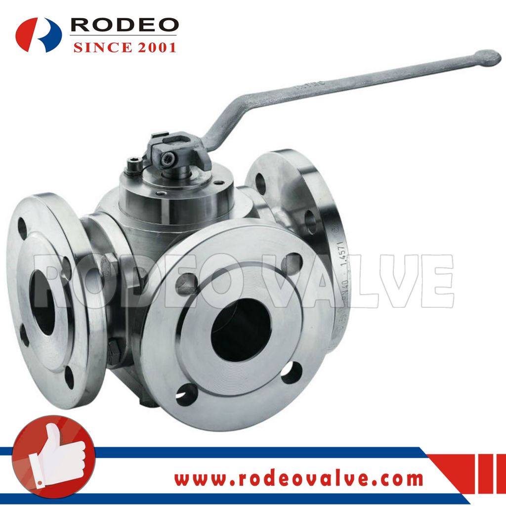 DN50-DN200 T Type Three Way Floating Ball Valve