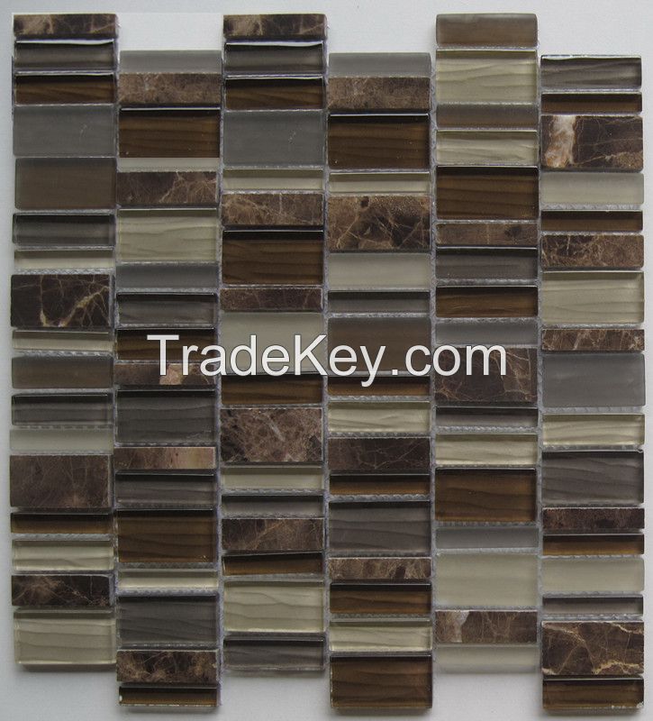 Sell Glass and Stone Mosaic - MD-042RANDMS1P