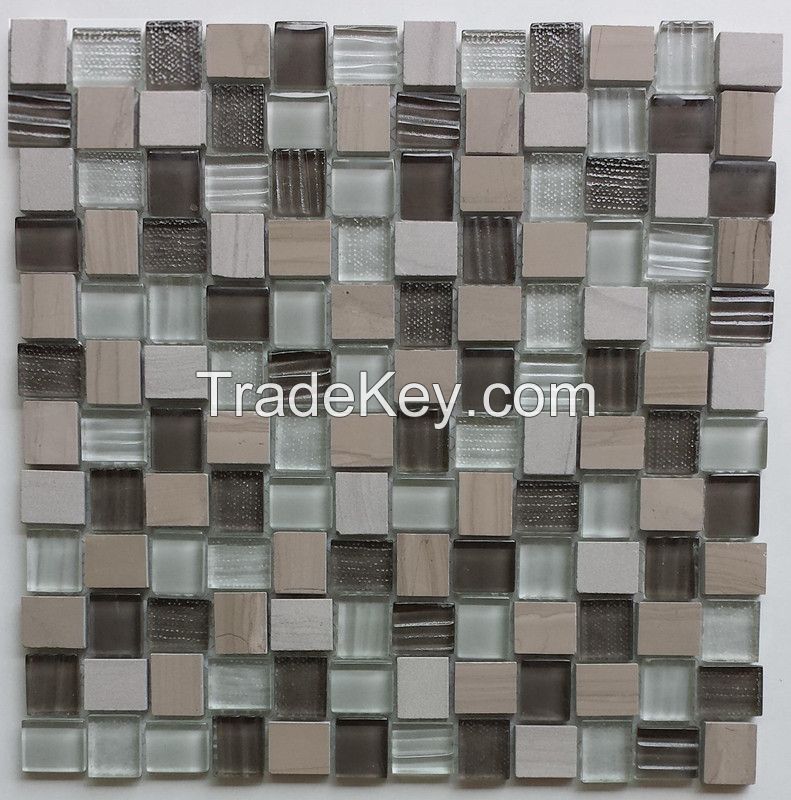 Sell Glass and Stone Mosaic - MD-0411WEAVEMS1P