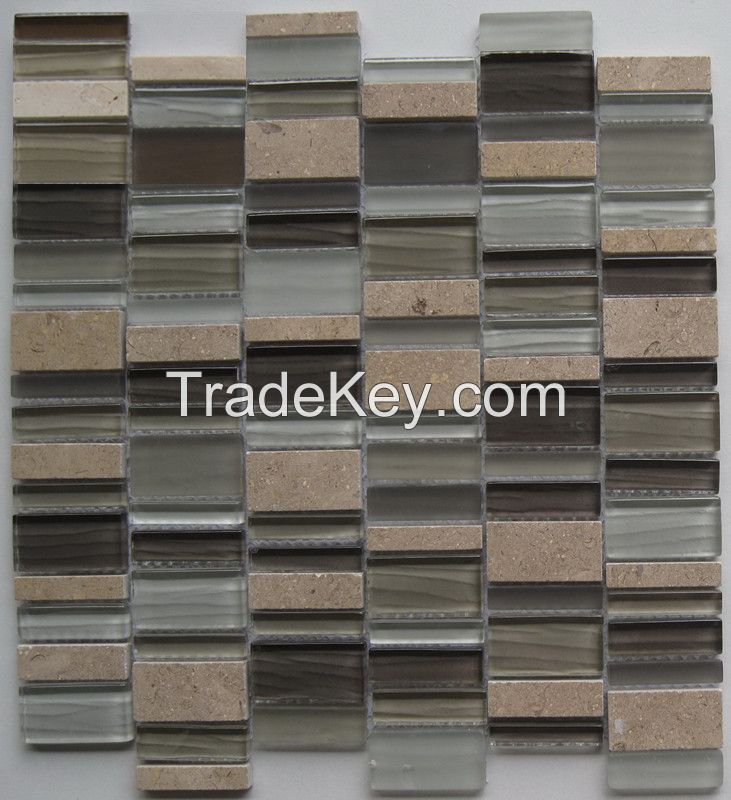 Sell Glass and Stone Mosaic - MD-062RANDMS1P