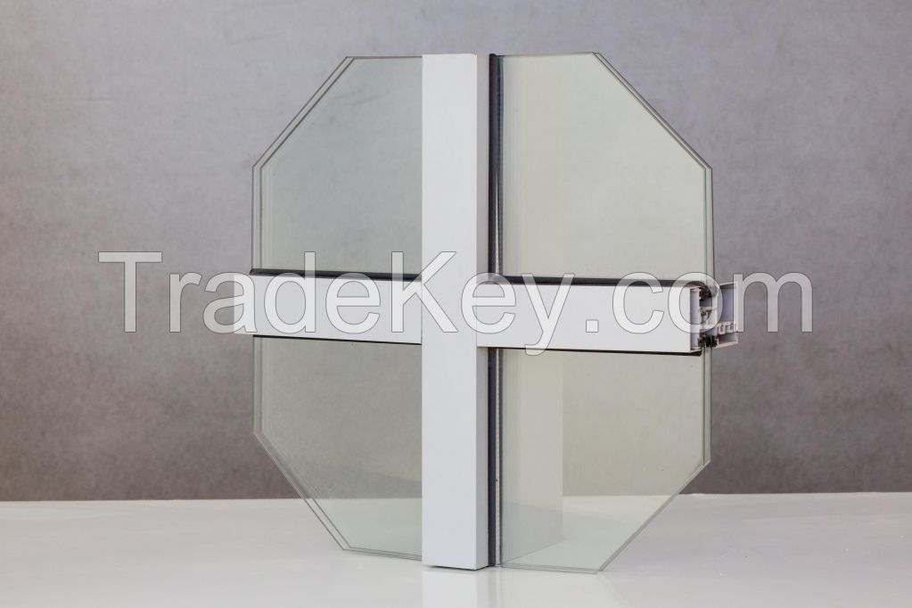 Aluminium Glass Curtain Wall Structure Profile