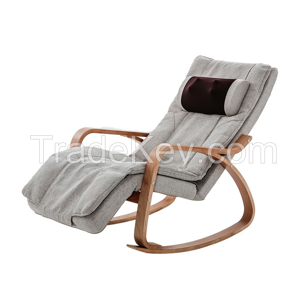 Electric Leisure Massage Beach Chair With Wood Armrest