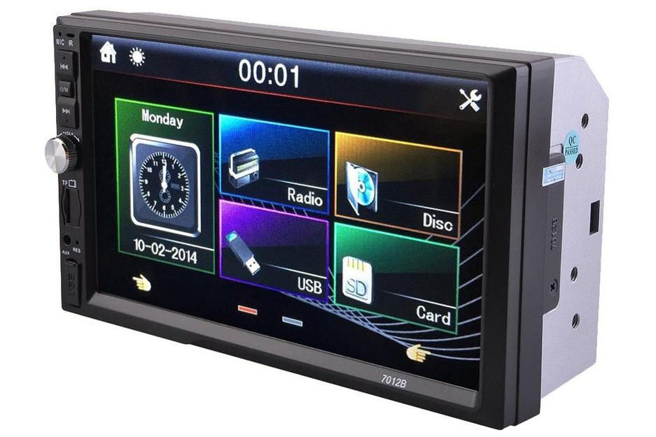 2 Din In Dash 7 Inch Car Bluetooth Stereo FM Player