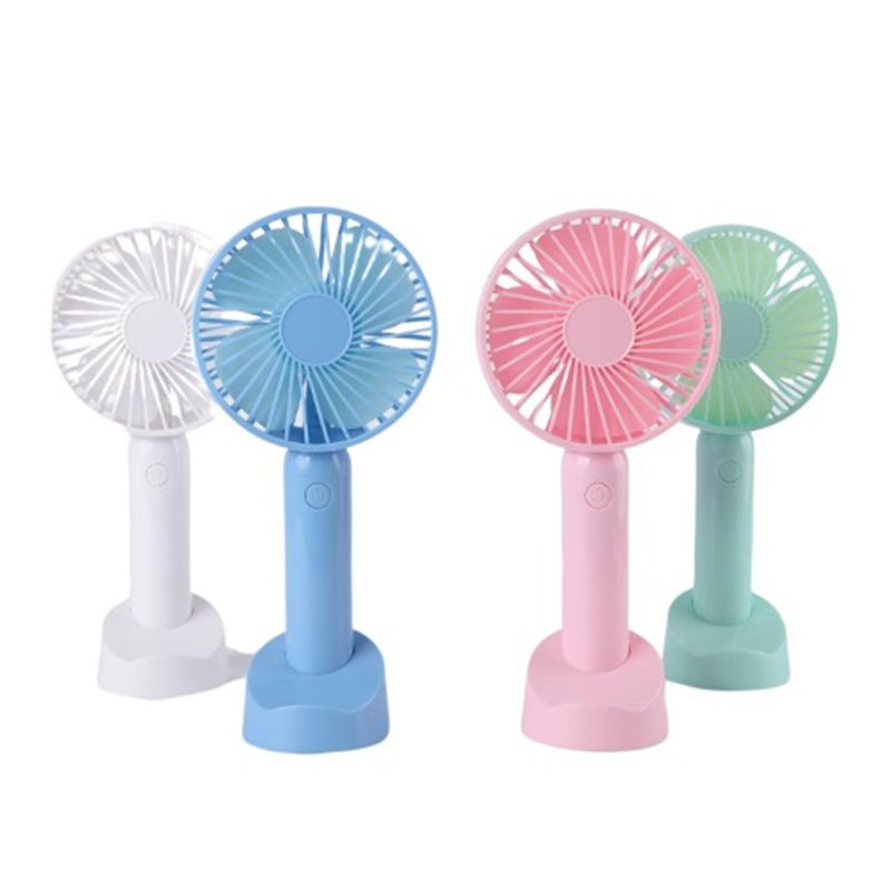 Portable Table Electric Rechargeable Folding Mini USB Fan with Power Bank, hold type mini fan