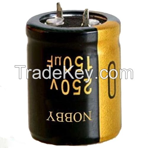 electrolytic capacitor snap in