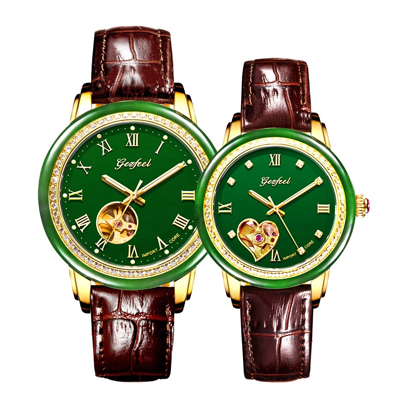 Custom OEM Gift Men Stone Jade Watch