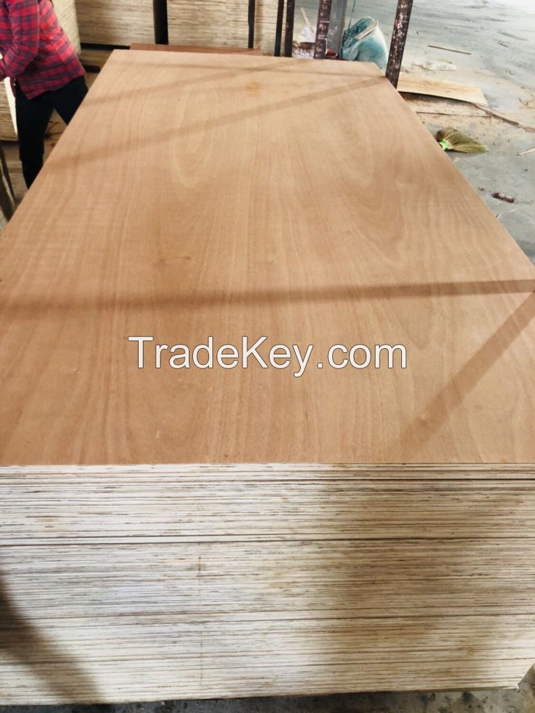 Okoume(Face/Back) Commercial Plywood, 5-18 mm