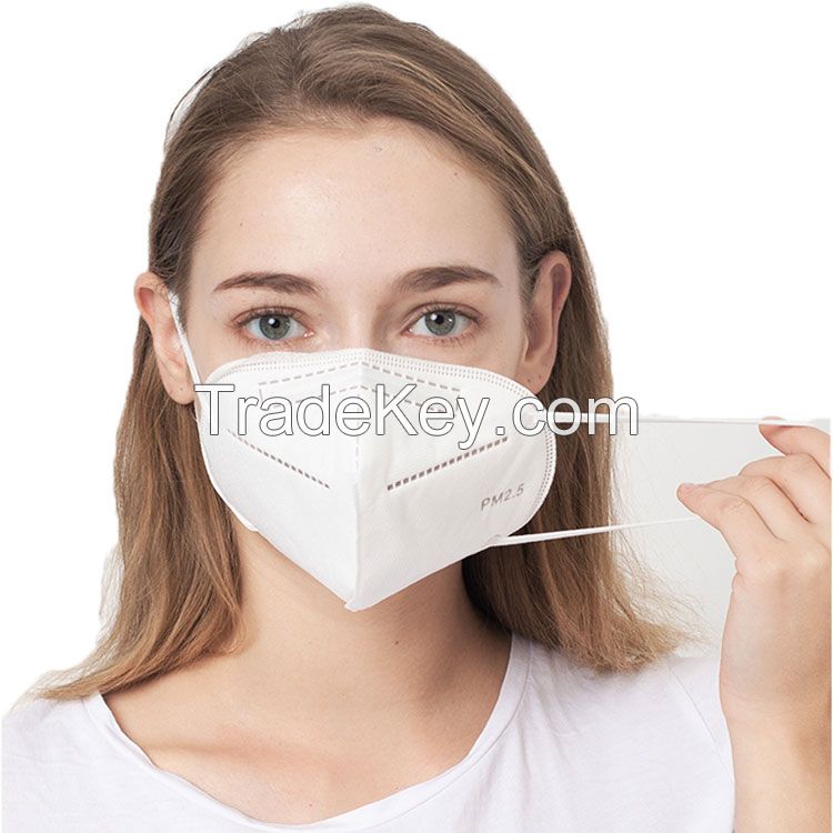 Non-woven anti dust mask folding nonwoven KN95 fashion disposable custom n95 face mask