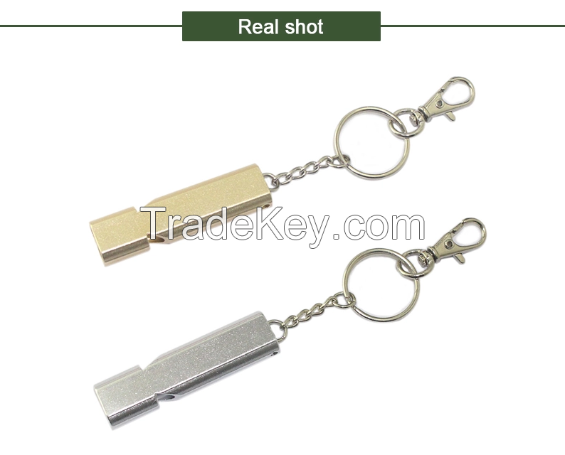 Wholesale Outdoor Disaster Equipment Keychain With Whistle, Gift Items Climbing Equipment Military Key Ring Tool