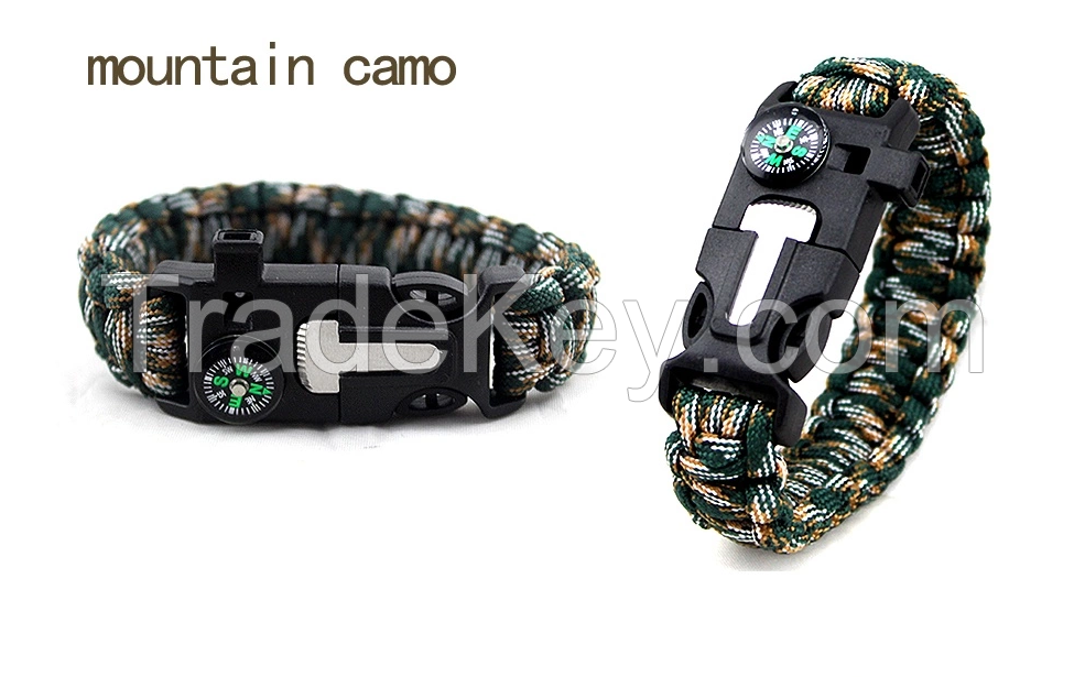 Everyday Use Camping Gadget paracord survival bracelet military camping, Edc Accessories Bangle Paracord For Surviving bracelet