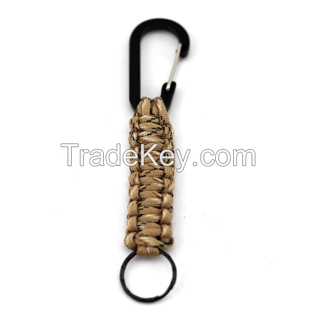 2020 New Products Camping Fashion Paracord Monkeys Fist Keychain Lanyard, Multifunctional Survival Camping Key Ring