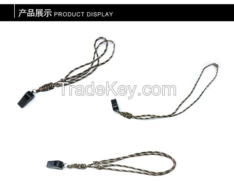 Hand-made promotion item rope  paracord necklace with sport