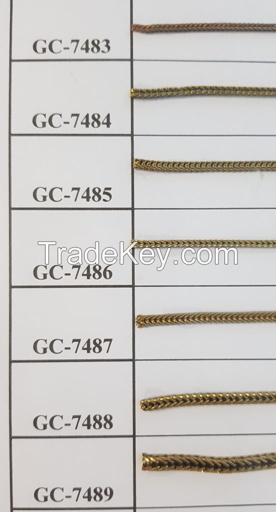 Brass Chain(Ball chain, Fox chain), Jewelry chain