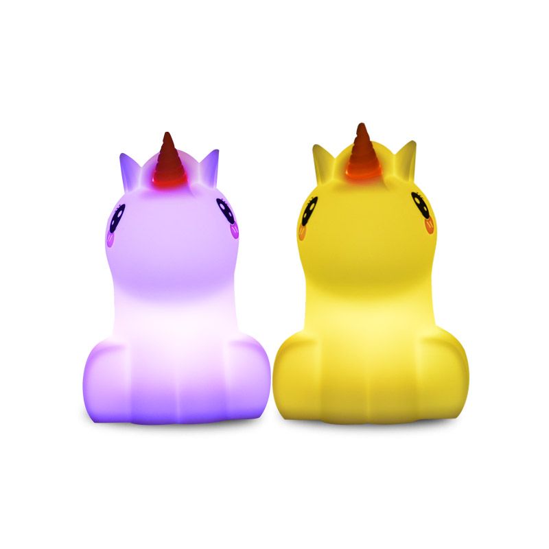 Unicorn Shape Silicone Night Light For Kids Gift