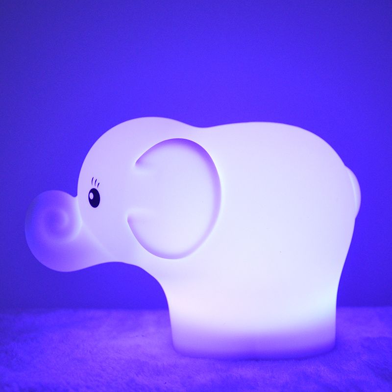 New Design Elephant Shaped Silicone Night Light Soft Touch For Children, Baby, Toddler