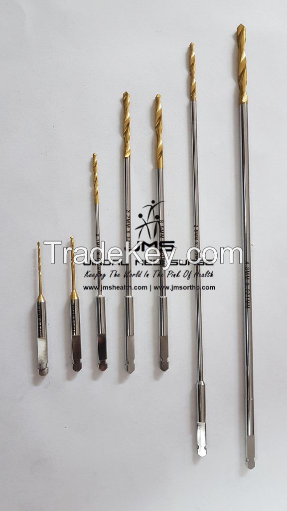 Titanium Coated Orthopedic Drill Bits