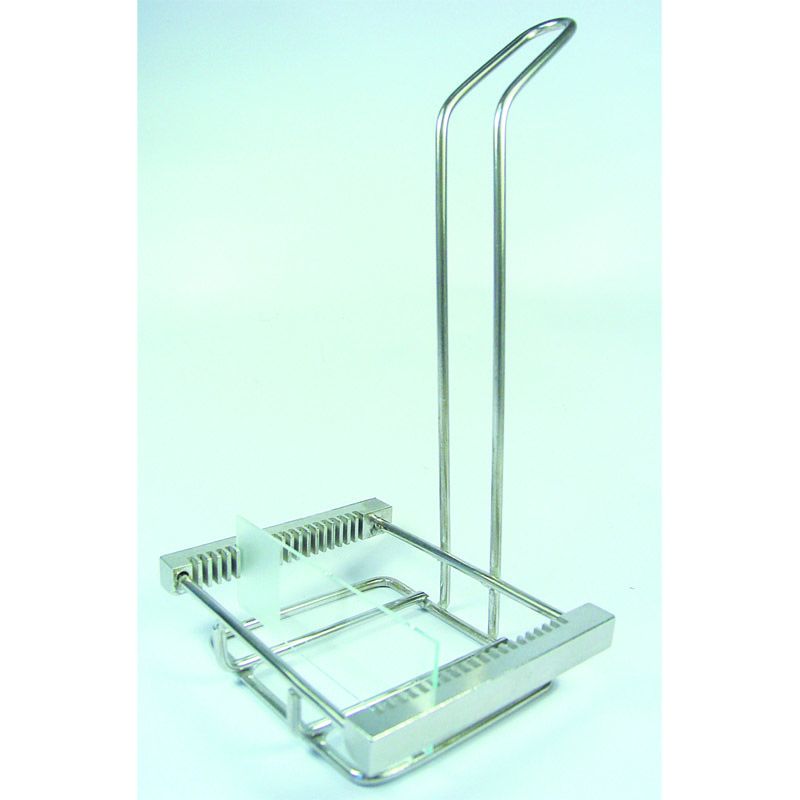 P.P or Stainless Steel Microbiology Staining Rack Coverglass Rack