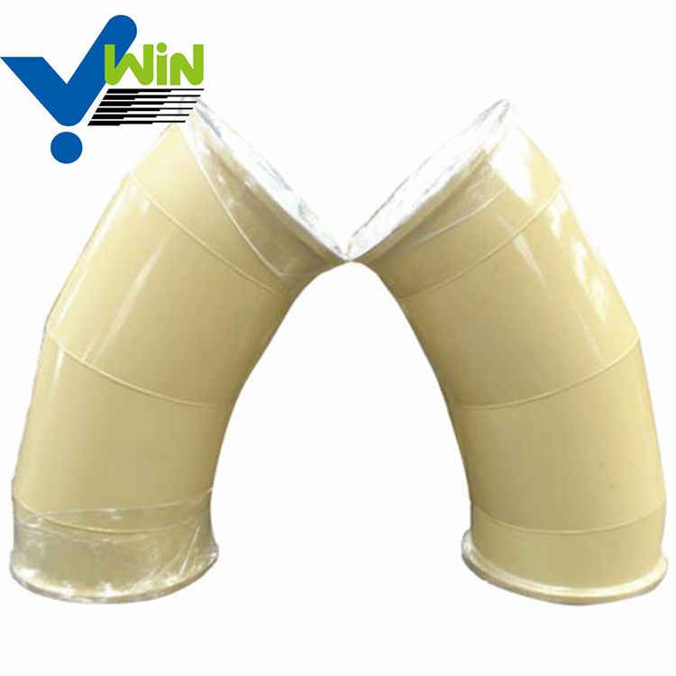 Abrasion resistant ceramic lined pipe and elbow