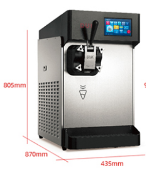 DUK automatic countertop single flavor soft ice cream making machine