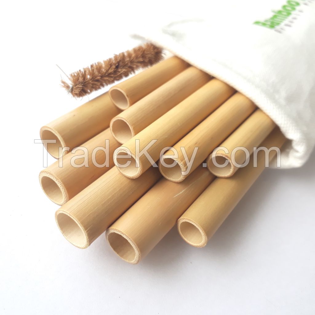 100% High Quality Thin Wall and nice smell Bamboo Straws