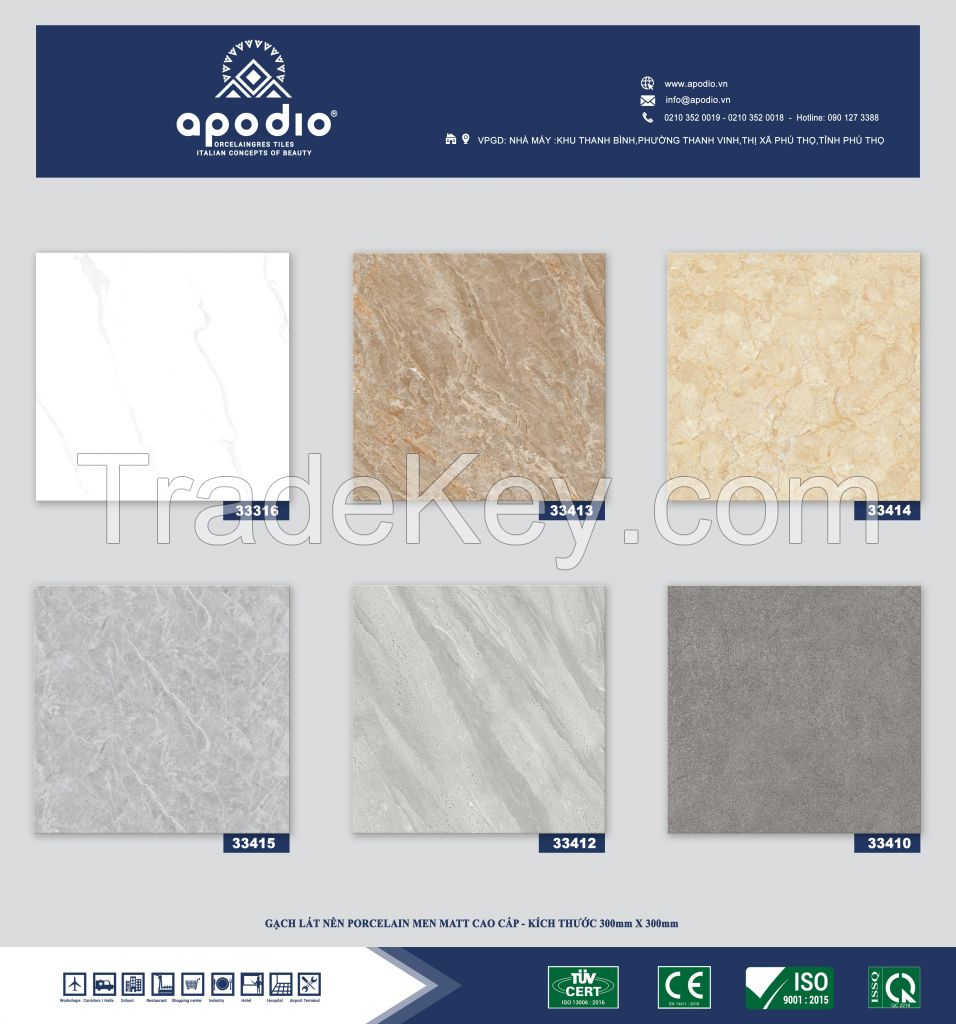 Apodio porcelain tile 300 x 300