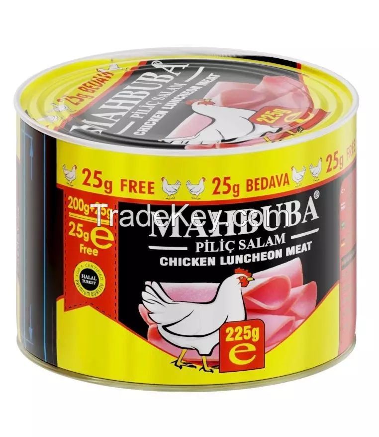 225 g Halal Canned Chicken Luncheon Meat