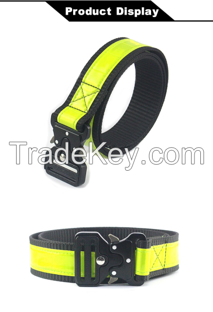 Multifunctional Climbing Equipment Reflective belt, fashion cord customized cheap cotton tactical survival paracord belt weave
