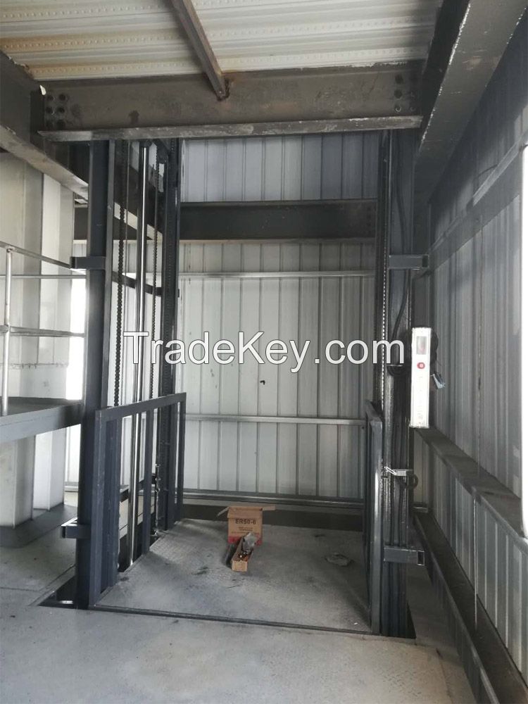 1-5ton industrial construction guide rail lift forlift cargo lift equipment