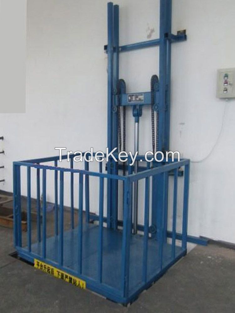 material lift pallet elevator steel rope cargo elevator small goods lift