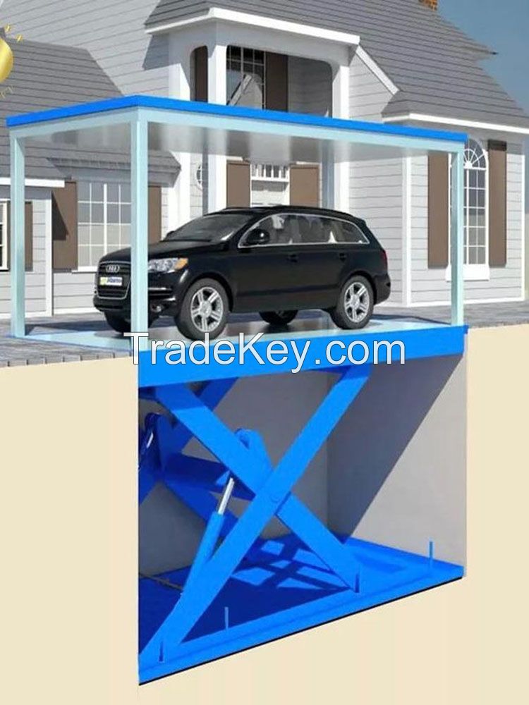 5ton vehicle scissor car lift for basement