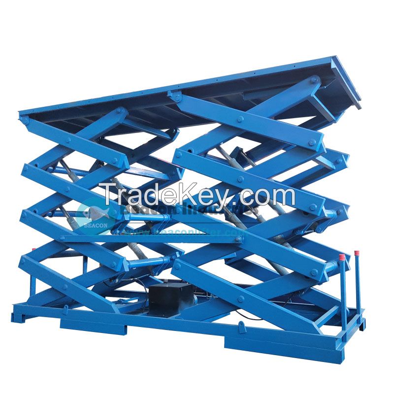 10ton heavy duty large table cargo scissor lift