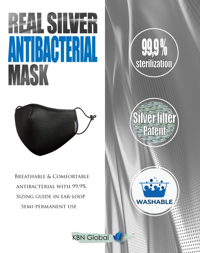 SILVER MASK (99.9% sterilization, KBNGLOBAL)