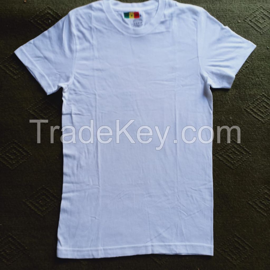 Plain 100% cotton tshirt in USA size specs