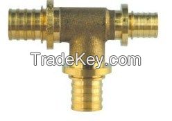 Brass Pexa Fittings/ Sliding Fittings/Equal Tee for Austria Market