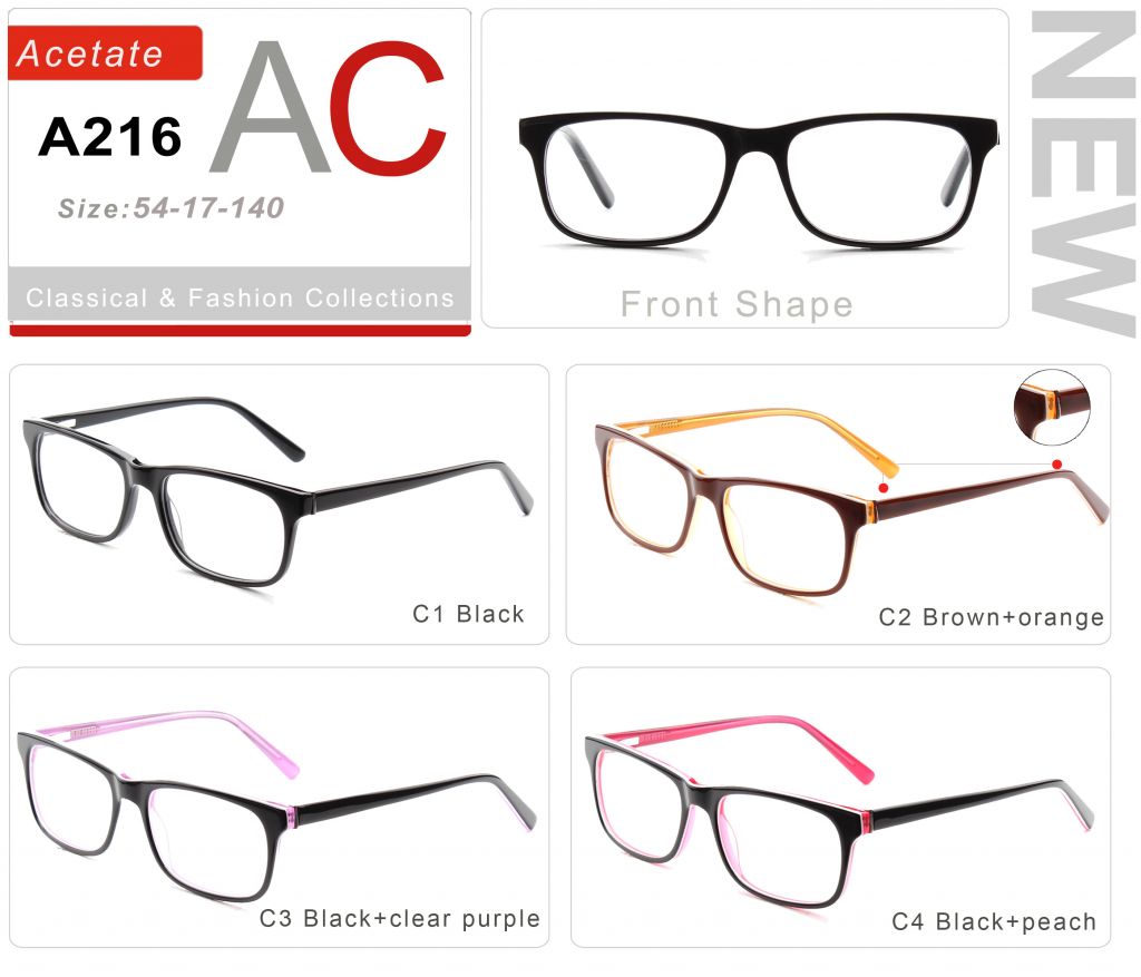 Acetate Eyeglasses Frames A216-1