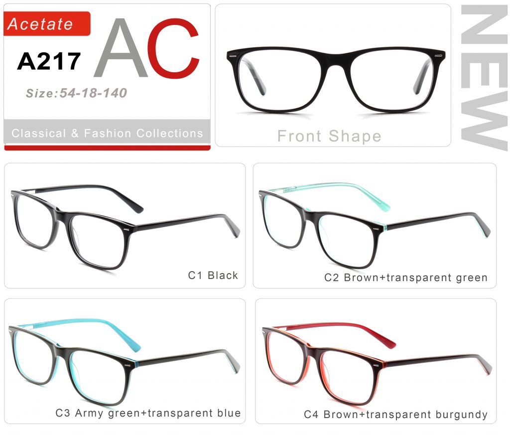 Acetate Eyeglasses Frames A217-1