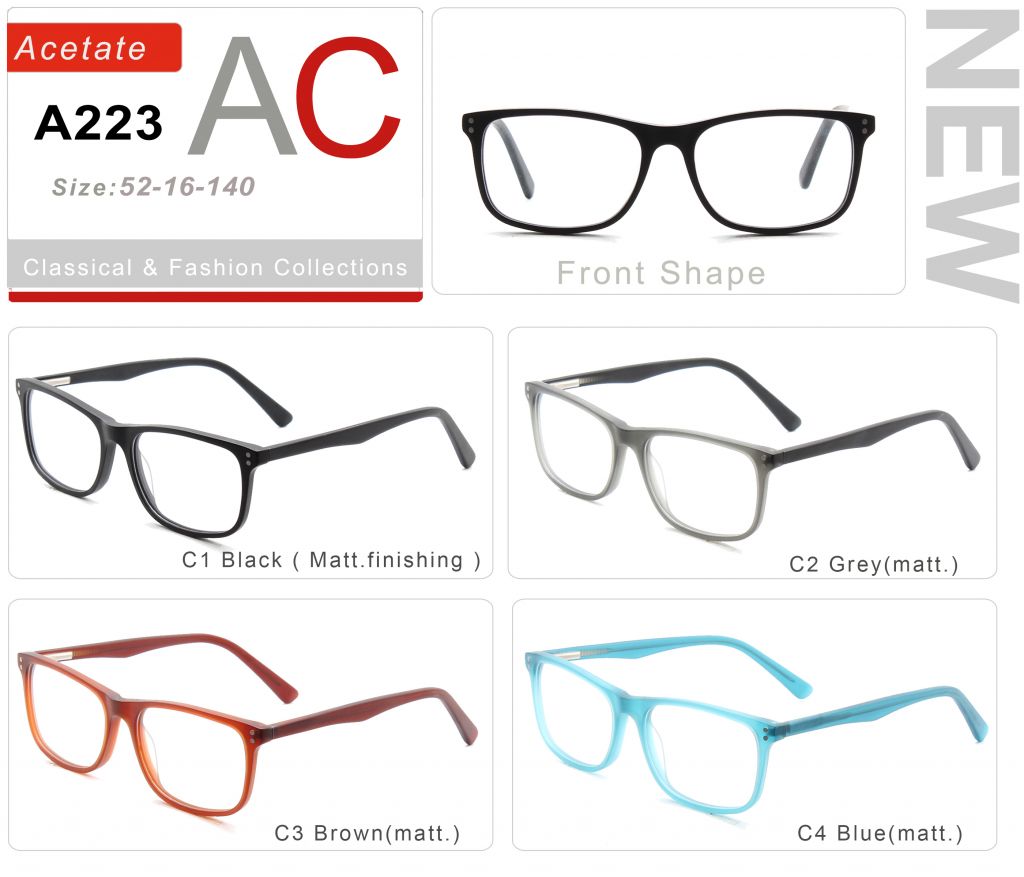 Acetate Eyeglasses Frames A223-1