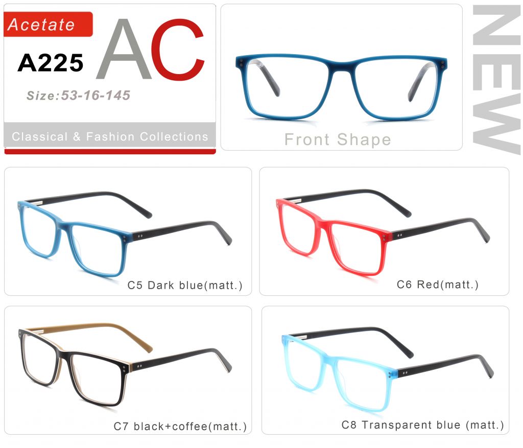 Acetate Eyeglasses Frames A225-2
