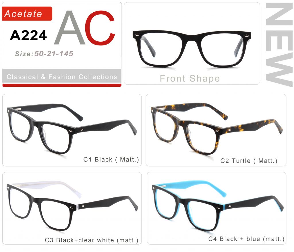 Acetate Eyeglasses Frames A224-1
