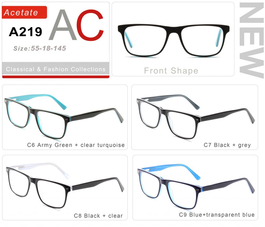 Acetate Eyeglasses Frames A219-2